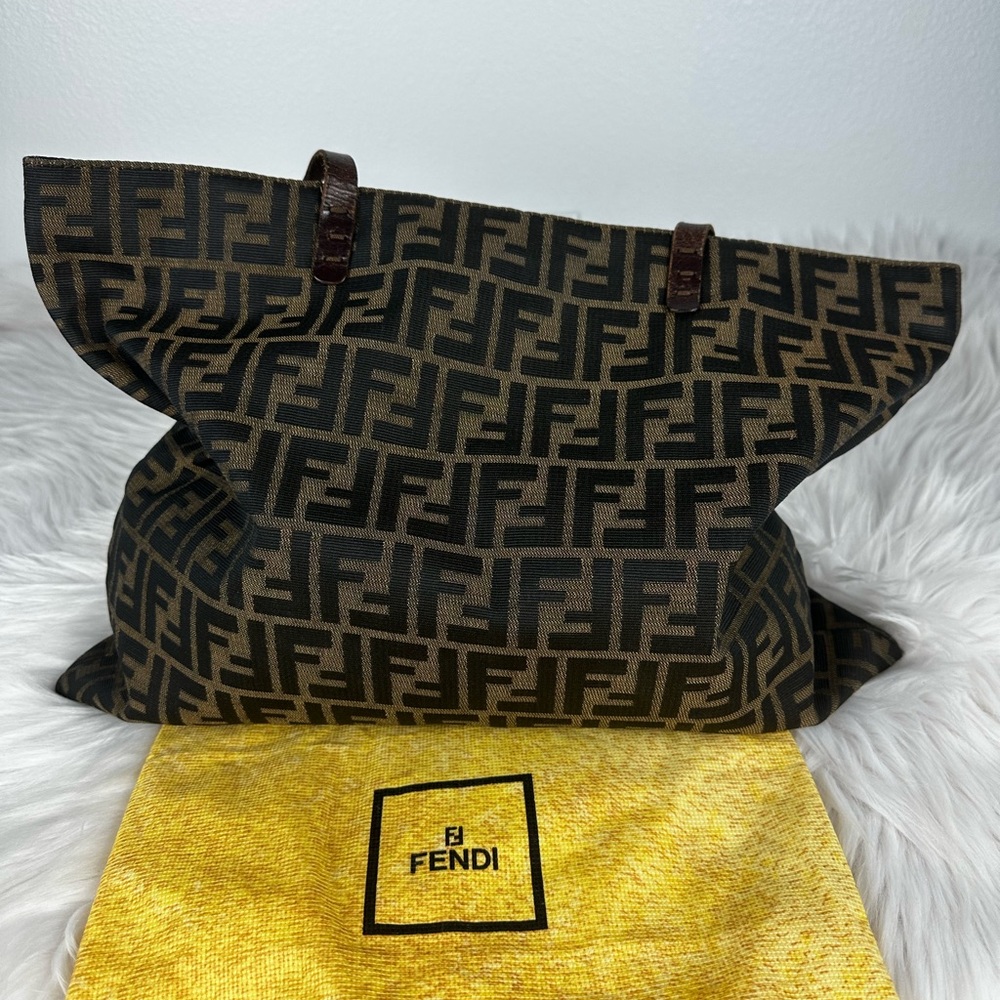 Fendi monogram shoulder tote